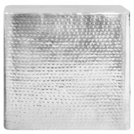 Маси за кафе, 2 бр, сребристи, алуминий