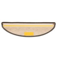 Самозалепващи стелки за стълби сизал 15бр 56x17x3см сиво-бежови