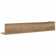 Стенни рафтове 2 бр дъб артизан 100x16,5x16,5см инженерно дърво