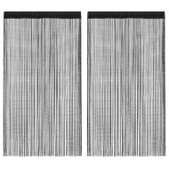 Пердета ресни, 2 бр, 100x250 см, черни