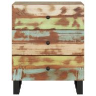 Нощно шкафче 50x33x62 см масивно регенерирано и инженерно дърво
