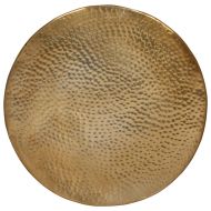 Маса за кафе, кован алуминий, Ø 50x30 см, месинг