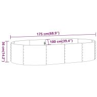 Градинска повдигната леха поцинкована стомана кафяво