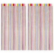 Пердета ресни, 2 бр, многоцветни, 100x250 см