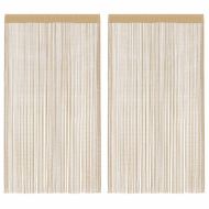Пердета ресни, 2 бр, 140x250 см, бежови