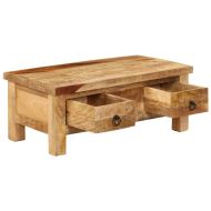 Маса за кафе, 90x45x35 см, мангово дърво масив