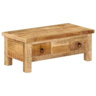 Маса за кафе, 90x45x35 см, мангово дърво масив