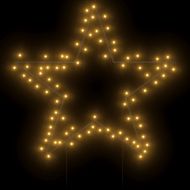 Коледна светеща украса с шипове, звезда, 80 LED, 60 см