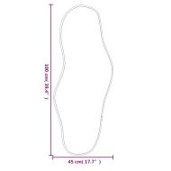 Стенно огледало злато 100x45 см