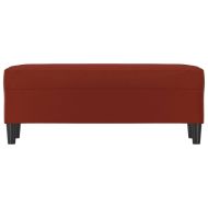 Пейка, виненочервена, 100x35x41 см, изкуствена кожа