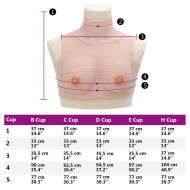 Силиконов нагръдник, кавказки, B чашка