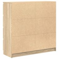 Сайдборд, дъб сонома, 100x35x99 см, инженерно дърво