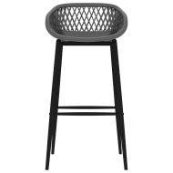 Бар столове, 2 бр, сиви