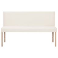 Пейка, 139,5 см, кремава, изкуствена кожа