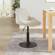 Трапезен стол, кремав, кадифе