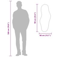 Стенно огледало сребро 90x40 см