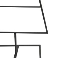 Метална коледна елха за декорация черна 125 см