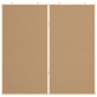 Дъска с известия Кафяво 100 x 100 x 1,4 см Борово дърво масив