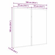 Дъска с известия Кафяво 100 x 100 x 1,4 см Борово дърво масив