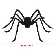 Декорация с паяк за Хелоуин 3 pcs Черно 150 cm