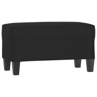 Пейка, черна, 70x35x41 см, микрофибърен плат