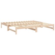 Разтегателно дневно легло, 2x(80x200) см, бор масив