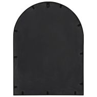 Огледало, черно, 60x45 см, желязо, за употреба на закрито