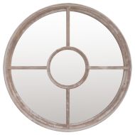 Градинско огледало пясъчно 60x4 см желязо кръгло за открито