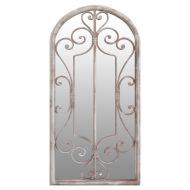 Градинско огледало пясъчно 70x30 см желязо за външна употреба