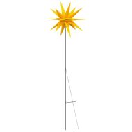 Коледни лампи с шипове, 3 бр, LED, сгъваеми, жълта, 57 см