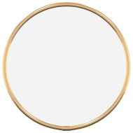Стенно огледало злато Ø 20 см кръгло