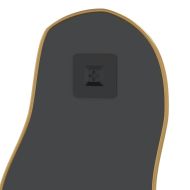 Стенно огледало злато 80x35 см