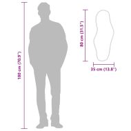 Стенно огледало злато 80x35 см