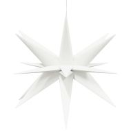 Коледна лампа с LED, сгъваема, бяла, 57 см