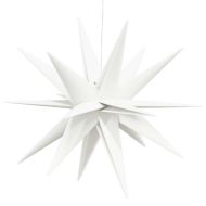 Коледна лампа с LED, сгъваема, бяла, 57 см