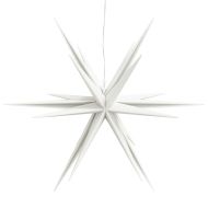 Коледна лампа с LED, сгъваема, бяла, 57 см