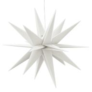 Коледна лампа с LED, сгъваема, бяла, 57 см