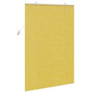 Ролетна щора С завеси Жълто 110 x 160 cm бамбук