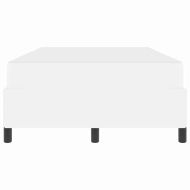 Рамка за легло с матрак Бяло 120 x 190 cm текстил