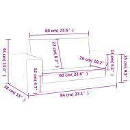 Детско диванче-легло, 2-местно, светлосиво, мек плюш