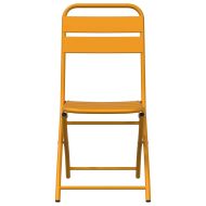Сгъваем градински стол 2 pcs Горчица 42 x 52 x 82 см