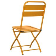 Сгъваем градински стол 2 pcs Горчица 42 x 52 x 82 см
