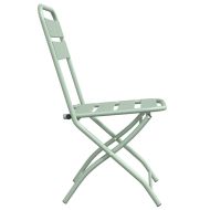 Сгъваем градински стол 2 pcs Светъл мента 42 x 52 x 82 см