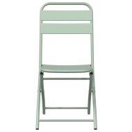Сгъваем градински стол 2 pcs Светъл мента 42 x 52 x 82 см