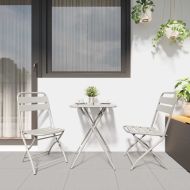 Сгъваем градински стол 2 pcs Бежово 42 x 52 x 82 см