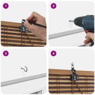 Ролетна щора С завеси Кафяво 150 x 220 cm бамбук