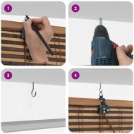 Ролетна щора С завеси Кафяво 150 x 220 cm бамбук