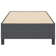 Легло с пружинирана основа Тъмен сив 90 x 190 cm