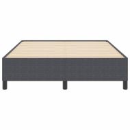 Легло с пружинирана основа Тъмен сив 140 x 190 cm