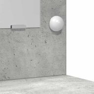 Комплект масичка с LED 2 pcs Циментено сиво Инженерно дърво